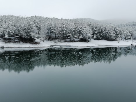 Türkiye’nin ilk milli parkı Yozgat Çamlığı Milli Parkı, kış mevsimiyle