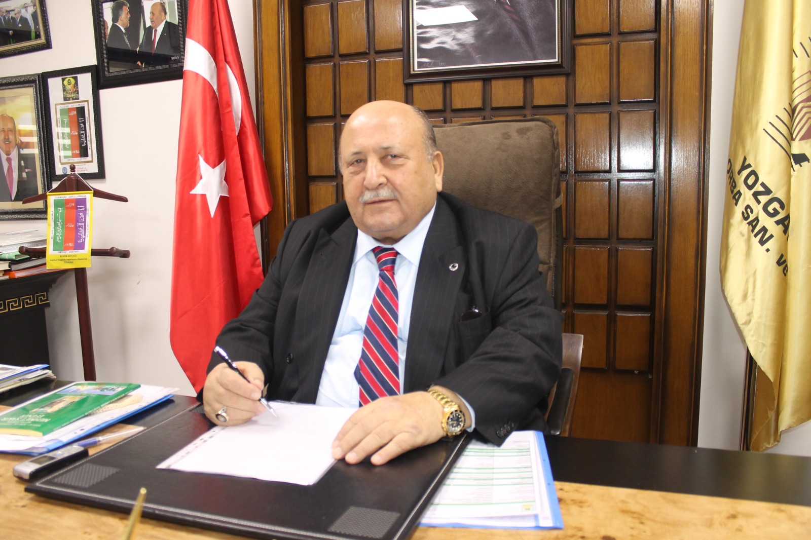 Hayırsever İşadamı Bilal Şahin, Yozgat İl Emniyet Müdürü Murat Esertürk'ün