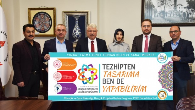 Yozgat Fatma Temel Turhan Bilim ve Sanat Merkezi yürütücülüğünde "Tezhipten
