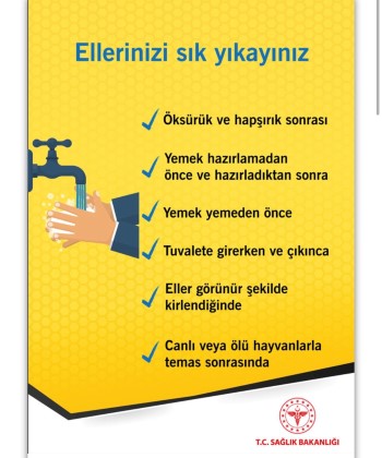 Sağlık Bakanlığı, korona virüsten korunma yollarını anlatan afiş ve broşürler