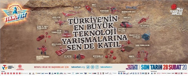 28 Şubat tarihinde başvuruları sona erecek olan TEKNOFEST 2020’ye katılım