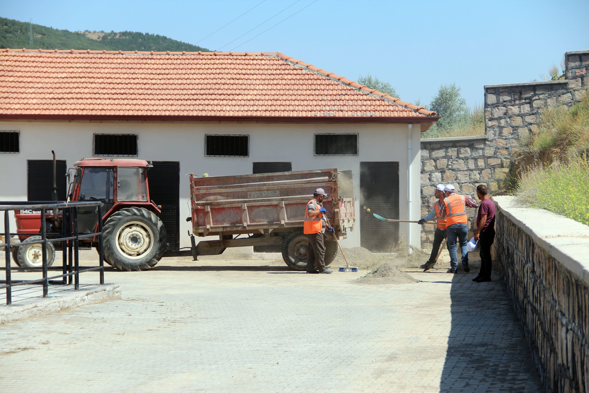 Akdağmadeni Belediyesi canlı hayvan pazarı ve mezbahasında Kurban Bayramı öncesinde