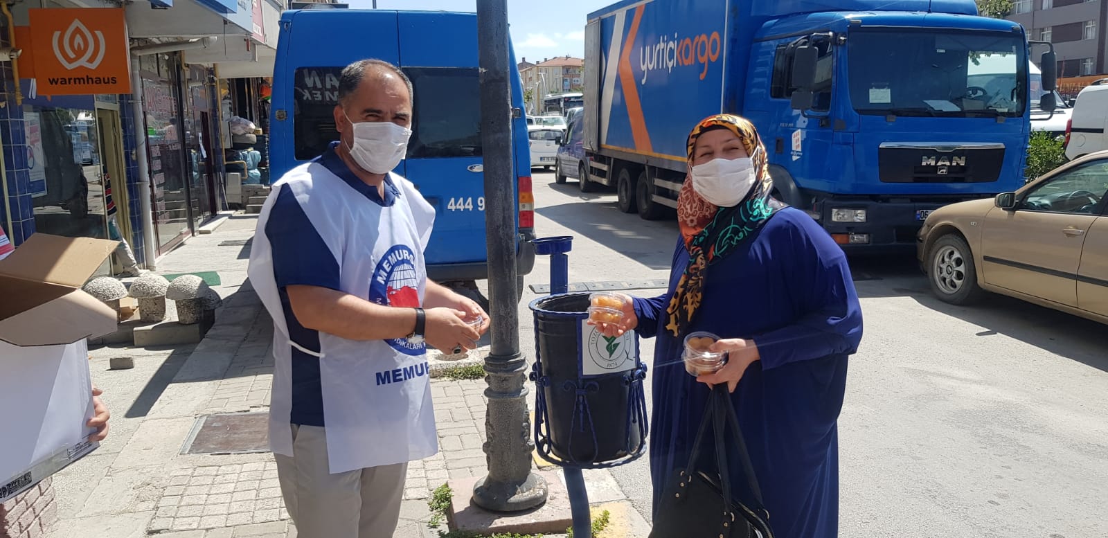 Memur Sen Yozgat Şube Başkanı Kenan Şerefli, beraberinde Sağlık Sen