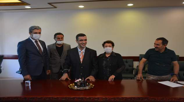 Yozgat Belediye Başkanı Celal Köse, beraberinde Yozgat Belediyesi Daimi Encümen