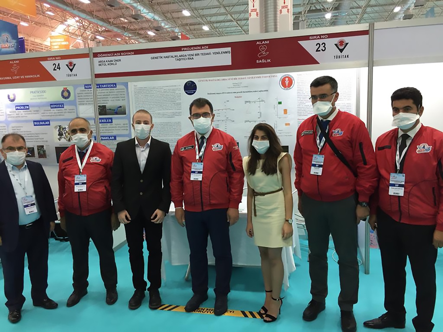 TÜBİTAK-2242 Üniversite Öğrencileri Araştırma Proje Yarışmasında Türkiye Üçüncülüğü derecesini alan