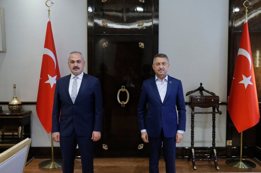 Boğazlıyan Belediye Başkanı Gökhan Coşar, Cumhurbaşkanı Yardımcısı Fuat Oktay’ı ziyaret