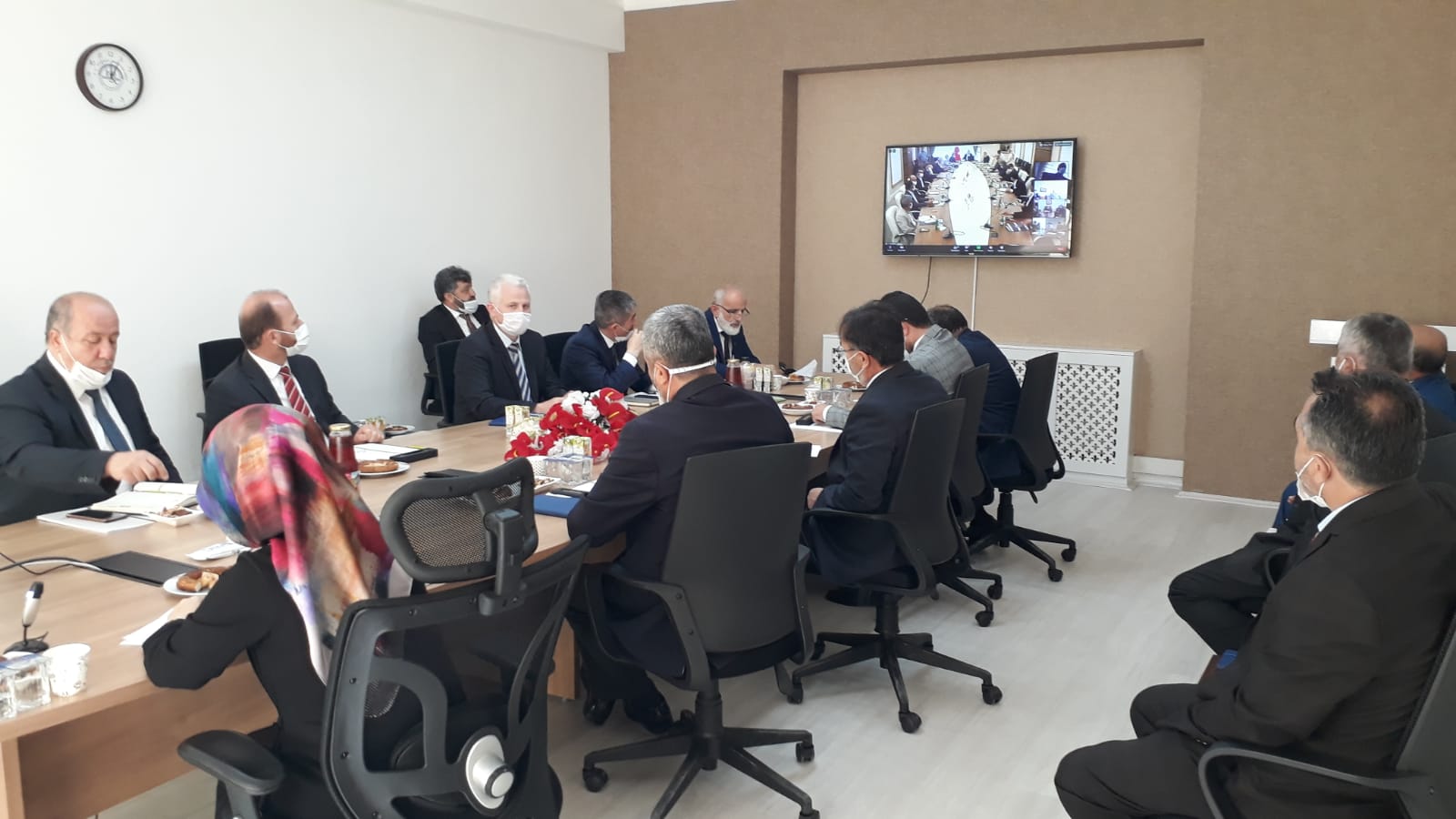 Diyanet İşleri Başkanlığı tarafından 1284 müftünün katılımlarıyla video konferans toplantısı