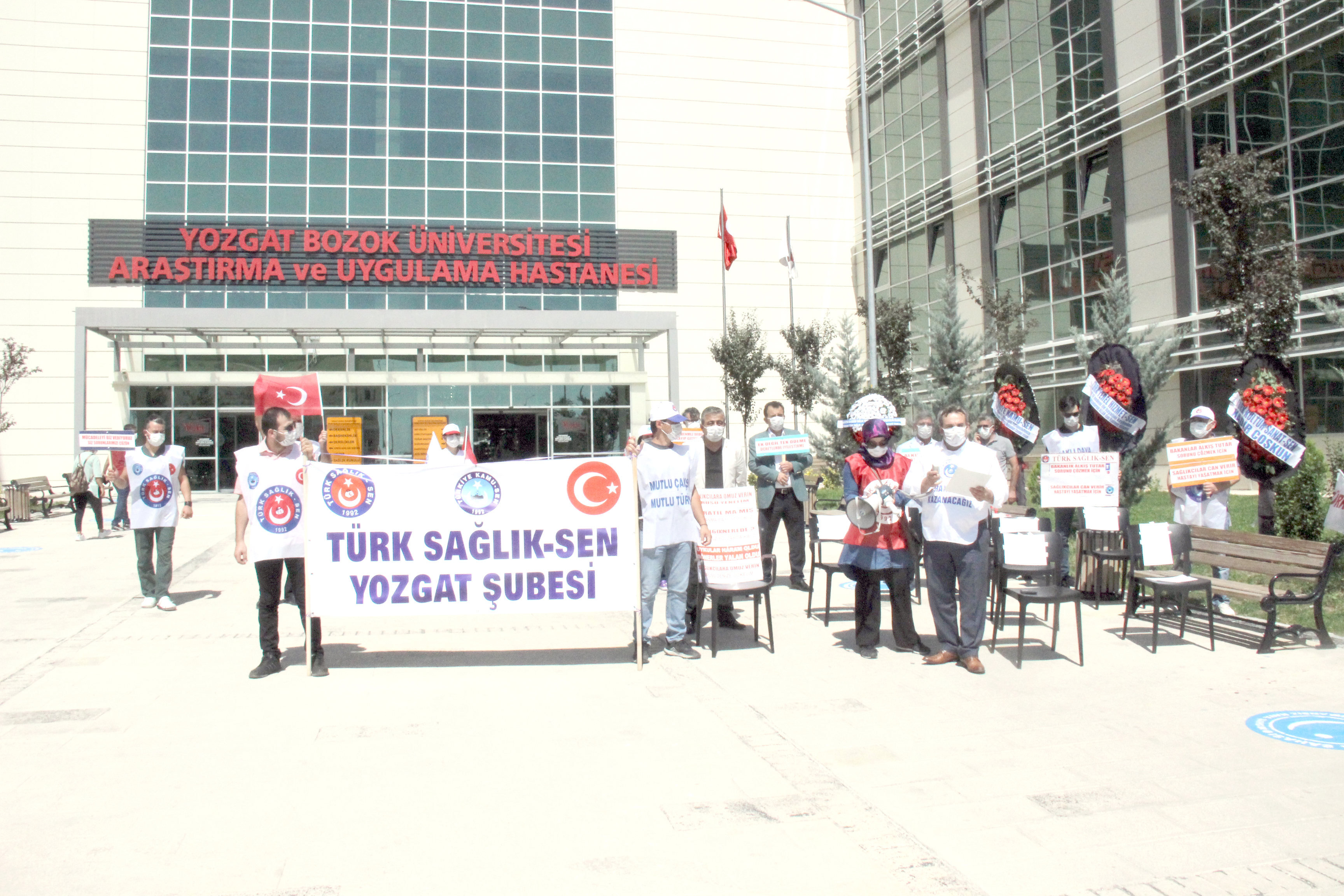 Türk Sağlık Sen Yozgat Şube Başkanı Hayati Tuncal, pandemi sürecinde