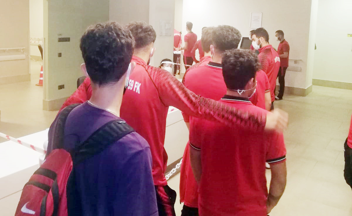 Yeni sezon hazırlıkları için Bolu’ya giden kırmızı siyahlı ekip bazı