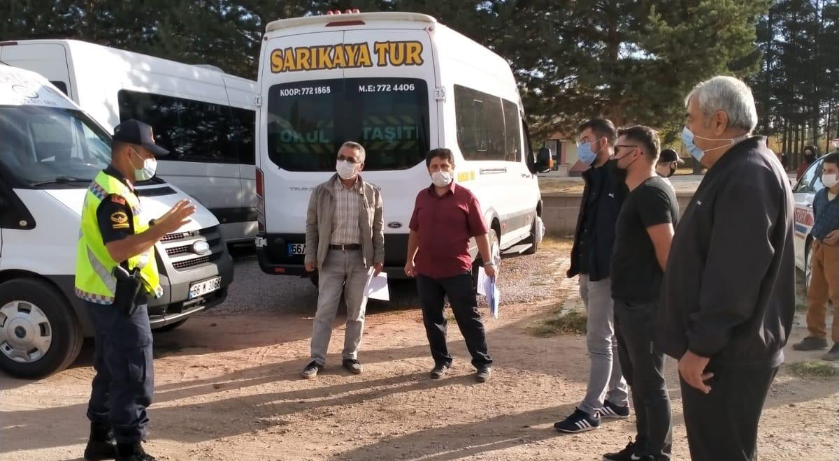 Sarıkaya İlçe Jandarma Komutanlığı Trafik ekipleri, okullarda yüz yüze eğitimin