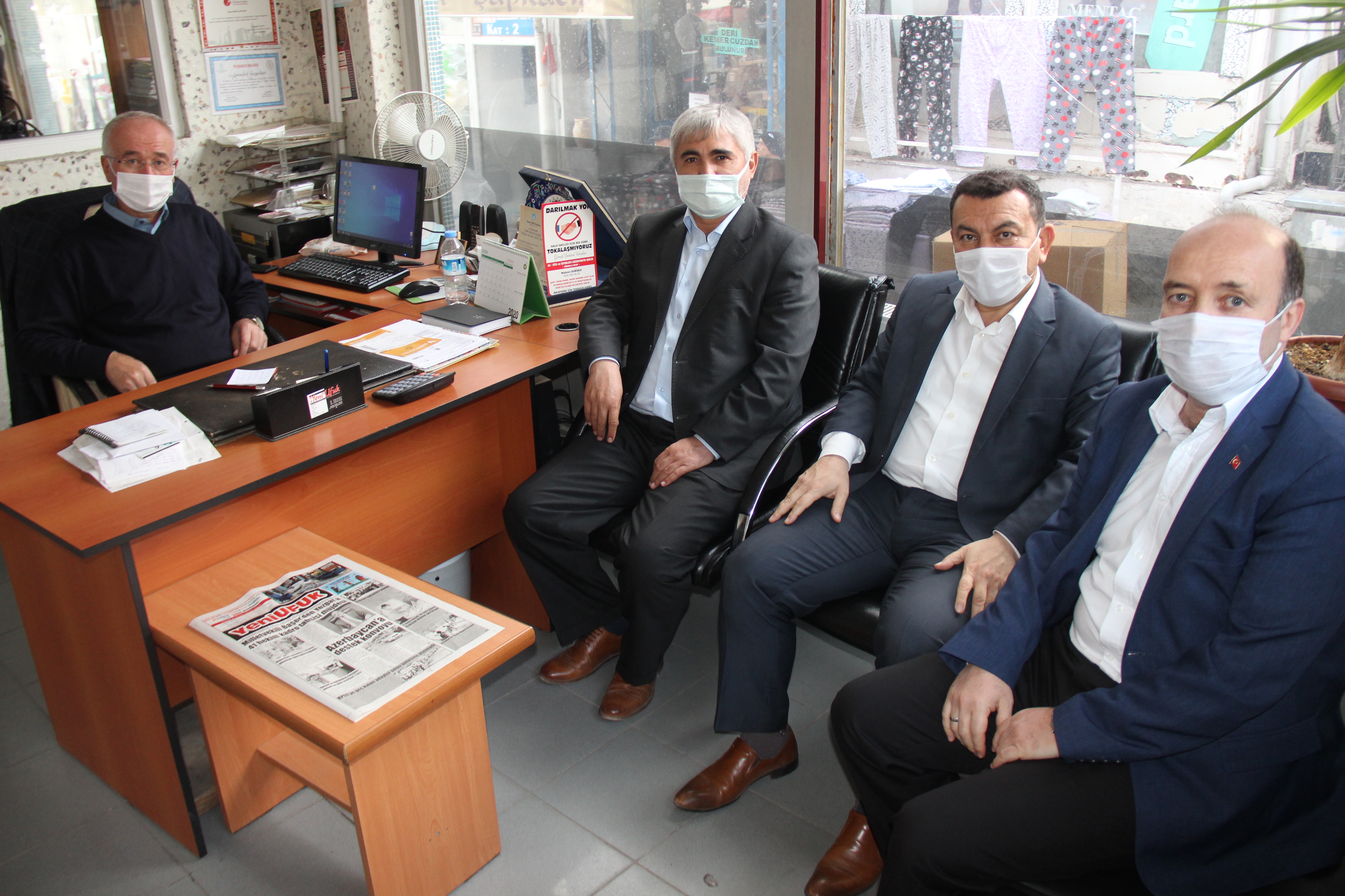 Yozgat İl Müftü Yardımcısı Mustafa Balcıoğlu, beraberinde Şube müdürleri; İhsan