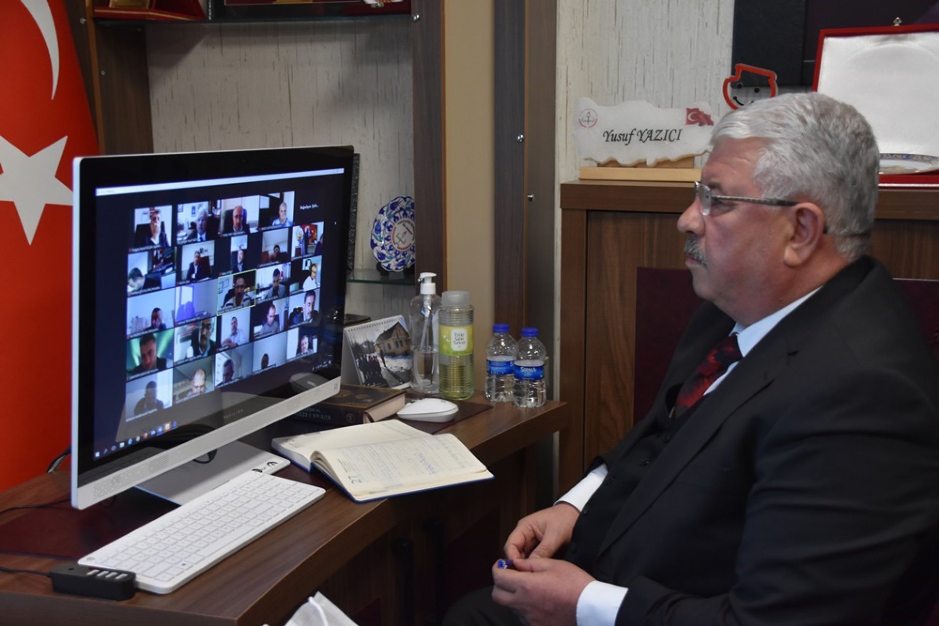 Yozgat İl Milli Eğitim Müdürü Yusuf Yazıcı başkanlığında video konferans