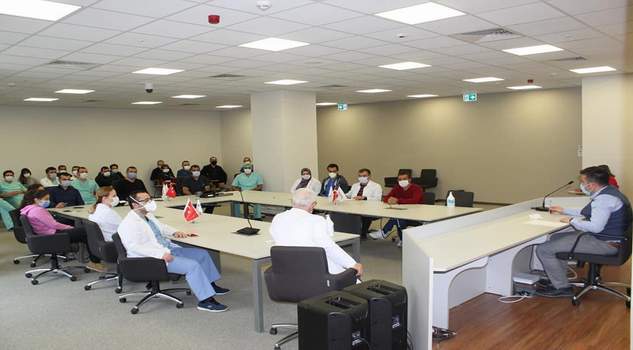 Yozgat Şehir Hastanesinde Pandemi Kurul toplantısı Başhekim Uzm. Dr. Mustafa