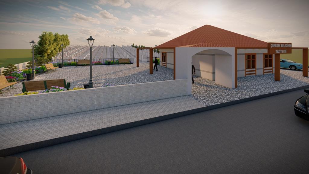 Çekerek Belediye Başkanı Eyyüp Çakır ilçede bulunan Mezarlık Alanları Genişletilirken,