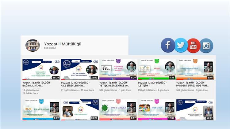 Yozgat Müftüsü Salih Sezik, müftülüğümüz tarafından pandemi sürecinde aile eğitimi