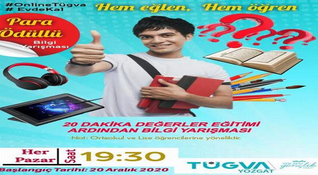 Türkiye Gençlik Vakfı (TÜGVA) Yozgat İl Temsilcisi Ömer Yağmur, 20 Aralık