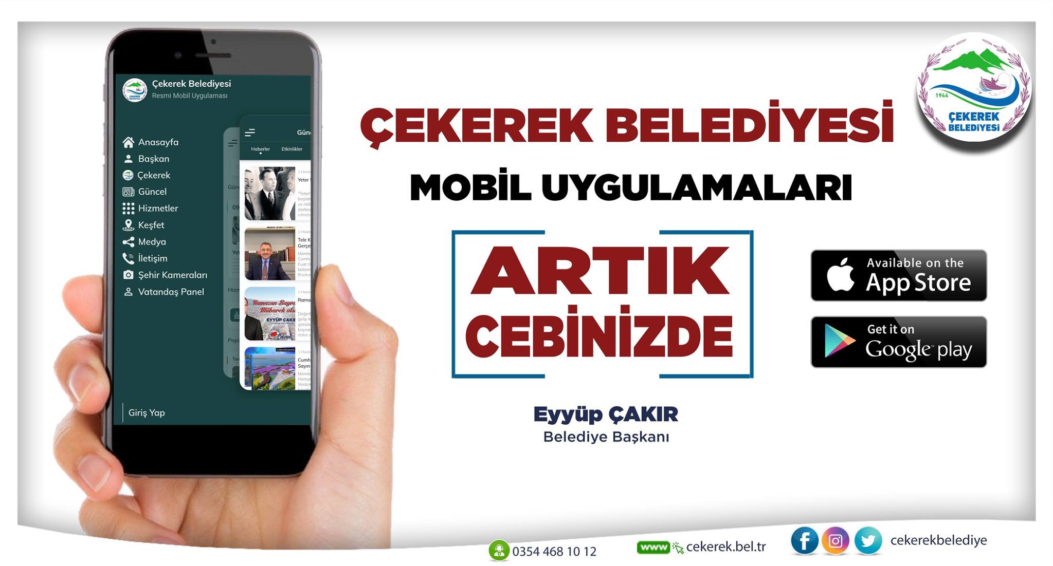 Çekerek Belediyesi tarafından hazırlanan ve halkın ihtiyaç duyabileceği bilgilerin bir