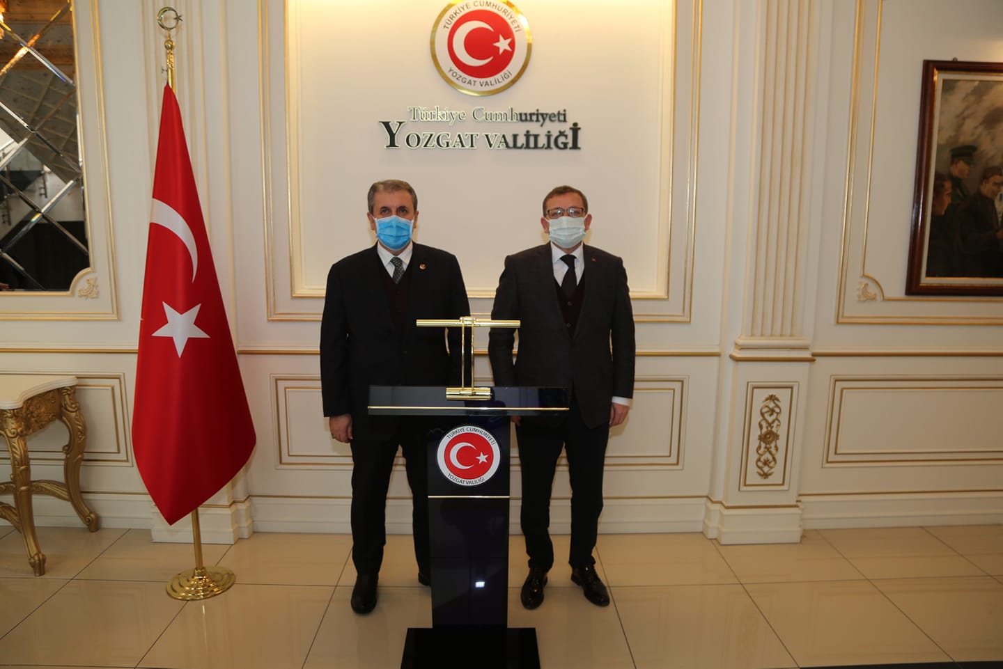 Büyük Birlik Partisi (BBP) Genel Başkanı Mustafa Destici, Yozgat Valisi