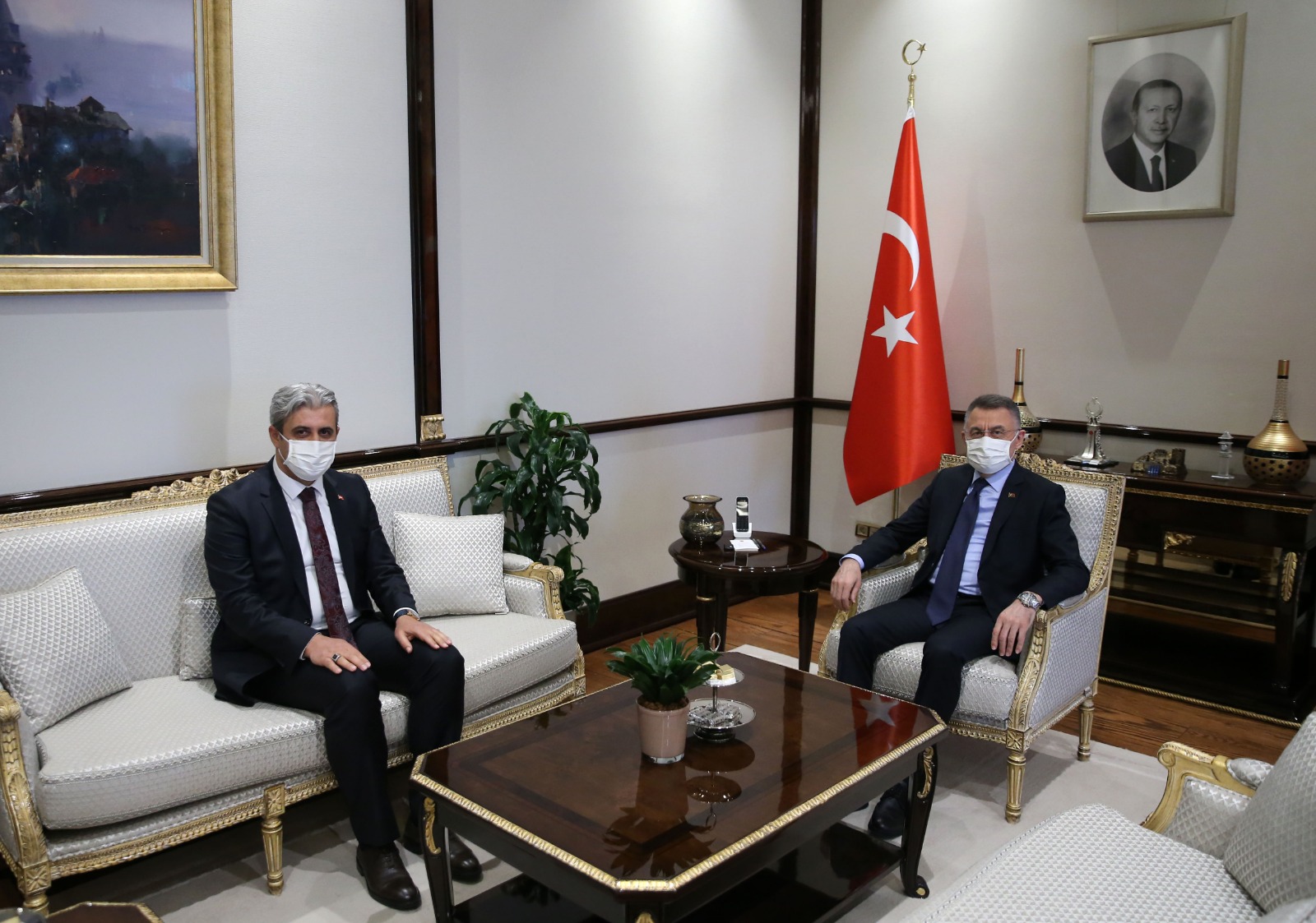 Yozgat Belediye Başkanı Celal Köse, Cumhurbaşkanı Yardımcısı Hemşehrimiz Fuat Oktay’ı