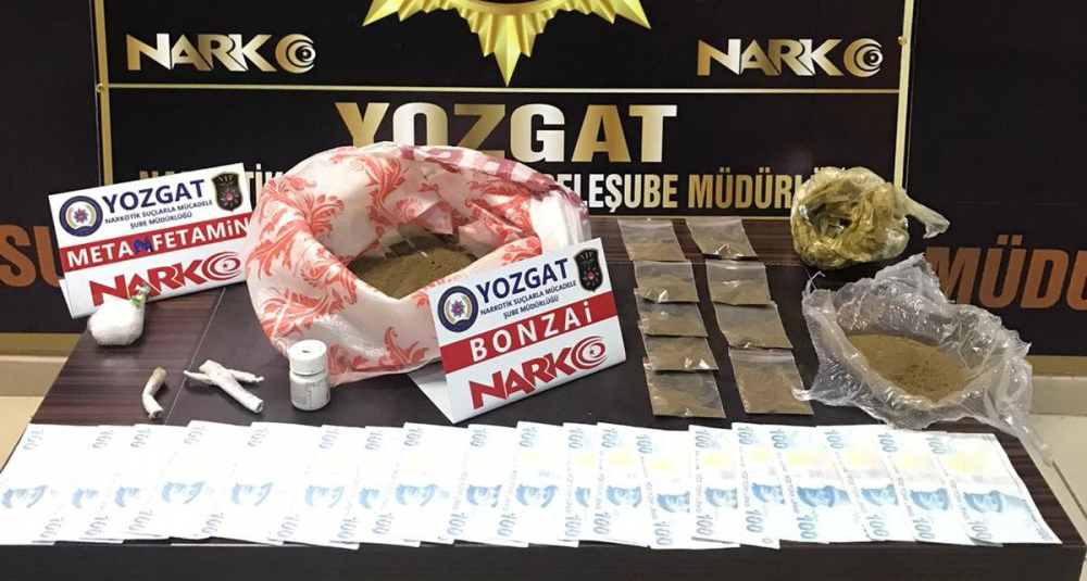 Yozgat Cumhuriyet Başsavcılığı koordinesinde, İl Emniyet Müdürlüğü Narkotik Suçlarla Şube
