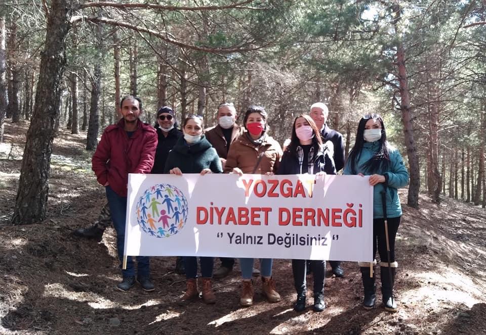 Yozgat Diyabet Derneği yöneticileri ve üyeler, hafta sonunu farklı bir
