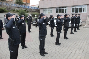 Yozgat İl Emniyet Müdürlüğüne atanan 13 komiser yardımcısı, düzenlenen törenin