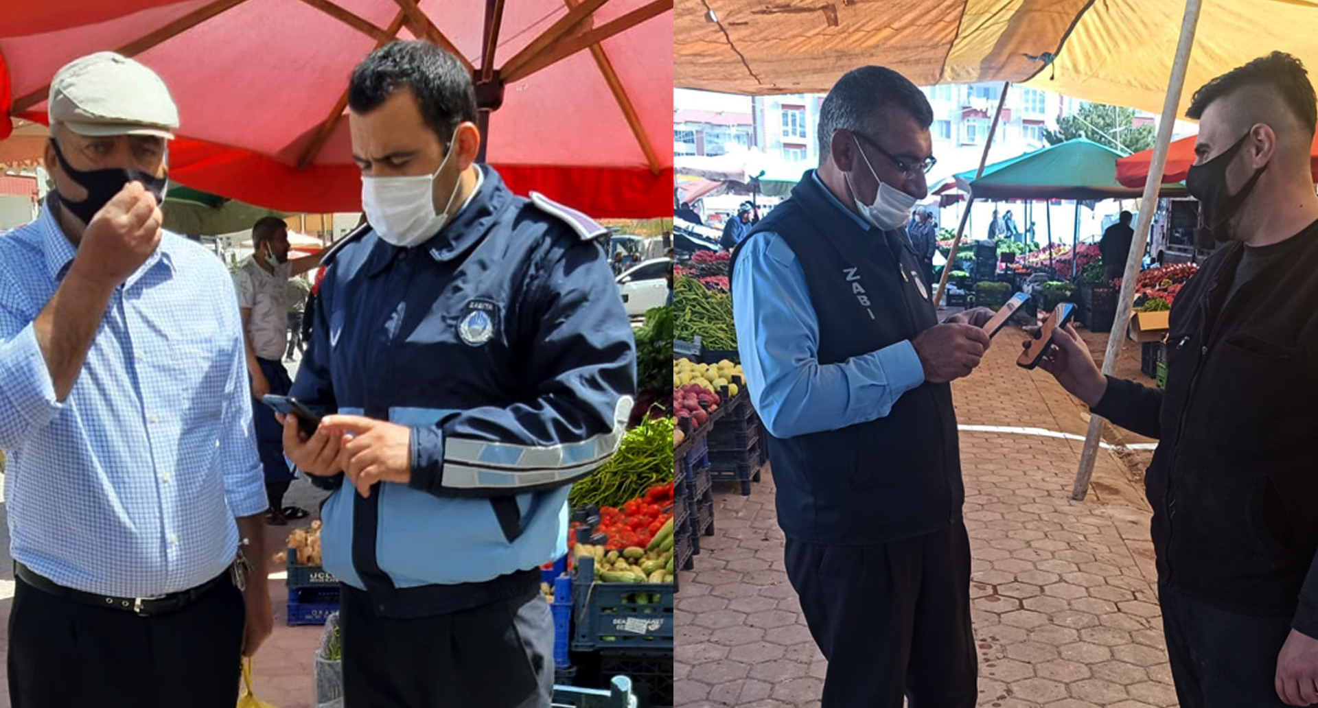 Sarıkaya Belediyesi Zabıta Müdürlüğü ekipleri, Coronavirüs tedbirleri kapsamında denetimlerine ara