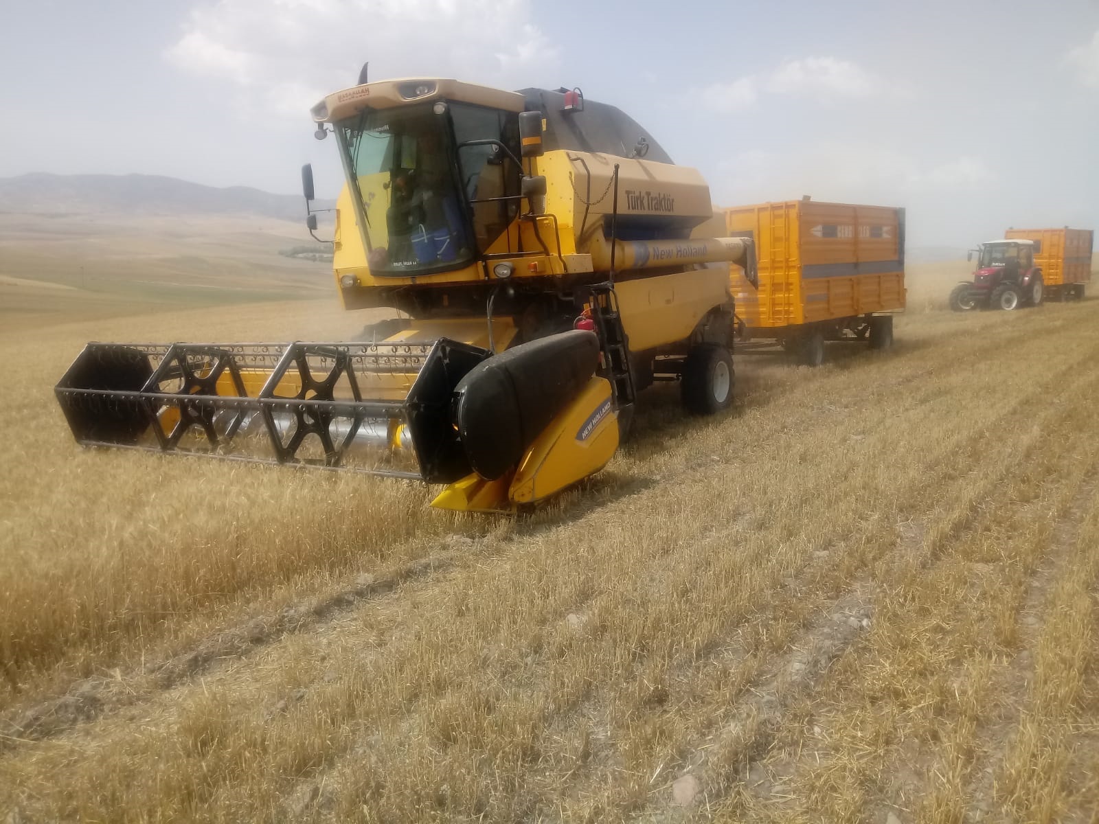 Ülke genelinde etkili olan kuraklık sebebiyle Yozgat’ta hasadı yapılan hububat