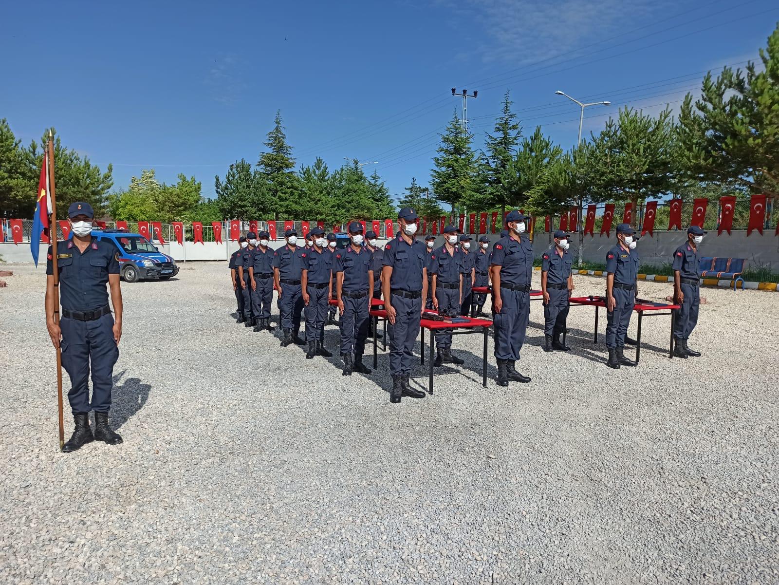 Yozgat İl Jandarma Komutanlığında askerlik hizmetini tamamlamak üzere 15 Haziran