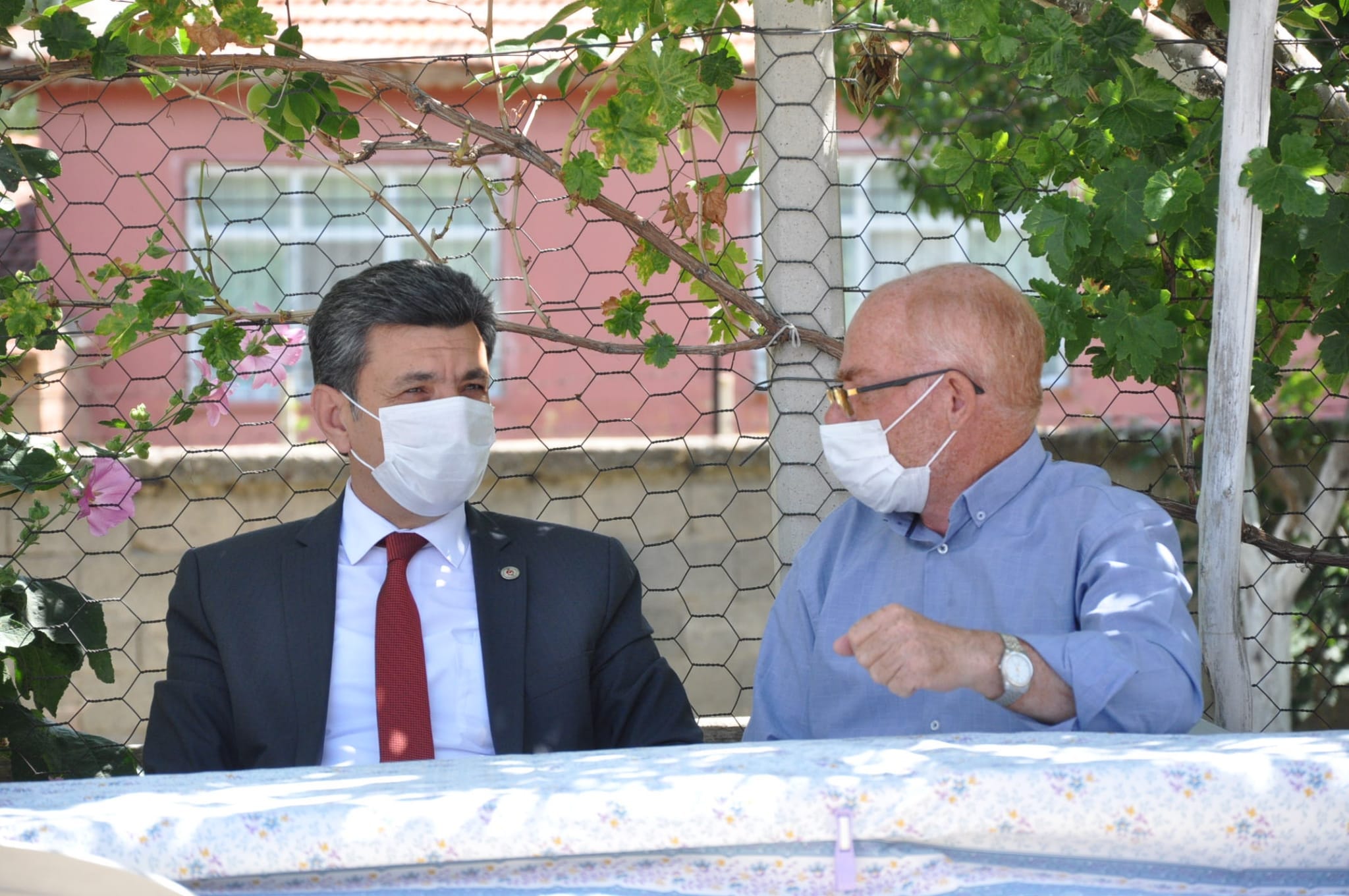 Yerköy Belediye Başkanı Ferhat Yılmaz, İlçe Emniyet Müdürü Murat Özgünlü