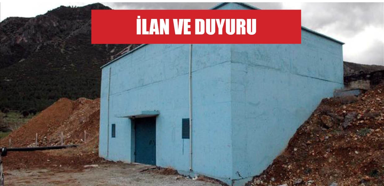 UMUTLU BELEDİYESİ, 1 ADET 100 M3 LÜK İÇME SUYU SU