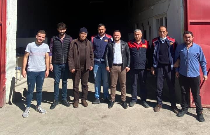 Büyük Birlik Partisi (BBP) Yerköy İlçe Başkanı Kaan Şahin, itfaiyecilerin