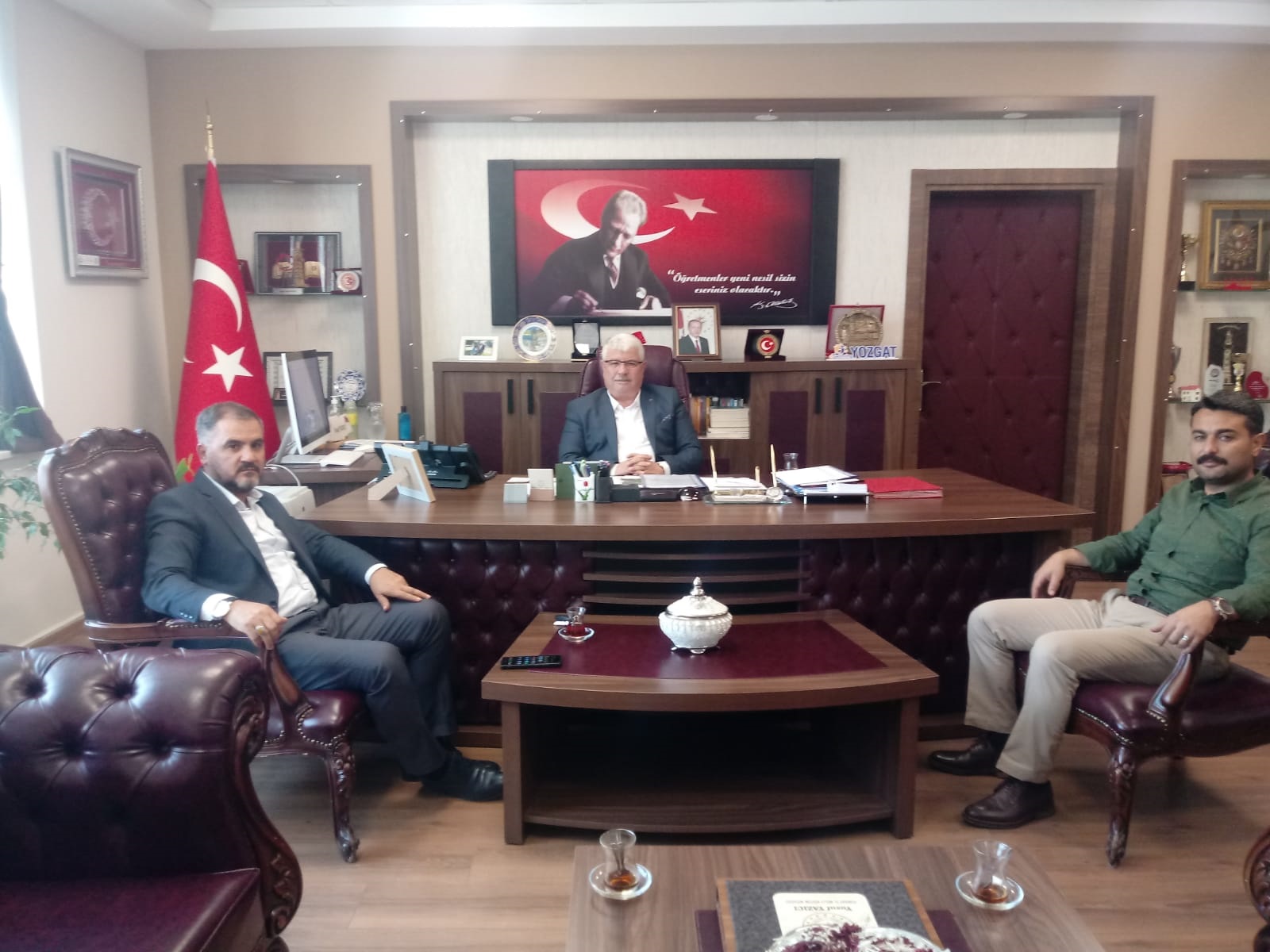 Eğitim-Bir-Sen Yozgat Şube Başkanı Kenan Şerefli, İl Milli Eğitim Müdürü