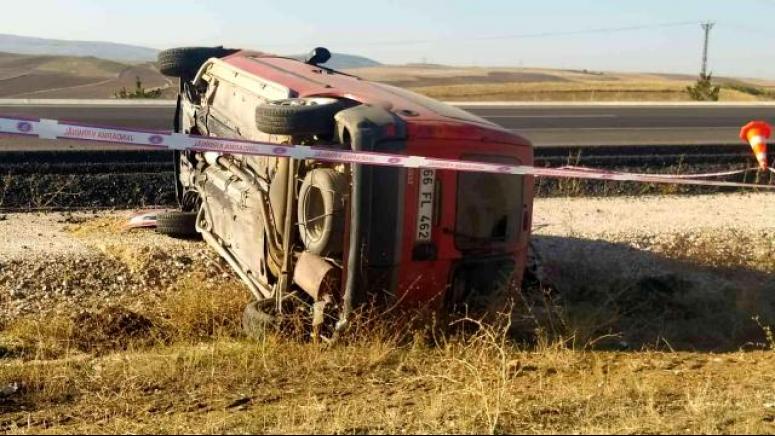 Yozgat’ın Sorgun İlçesine bağlı Karakaya Köyü yakınlarında meydana gelen trafik