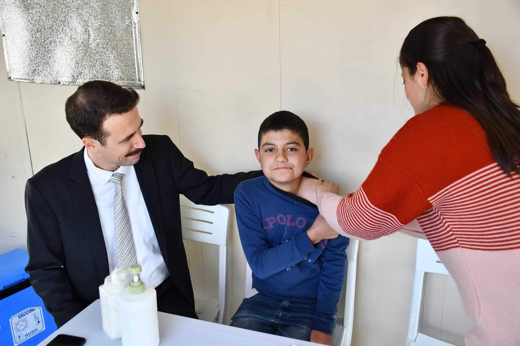 Yozgat’ın Saraykent İlçesinde 12-18 yaş arası çocuklar Kovid-19 aşısına yoğun