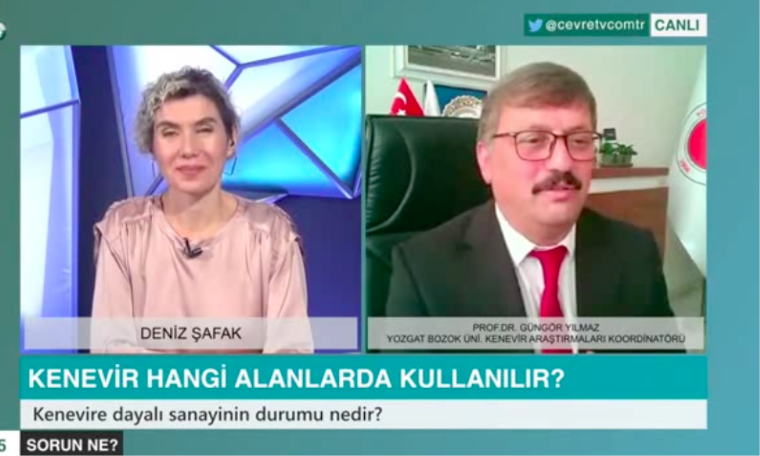 Yozgat Bozok Üniversitesi Rektör Yardımcısı ve Kenevir Araştırmaları Koordinatörü Prof.