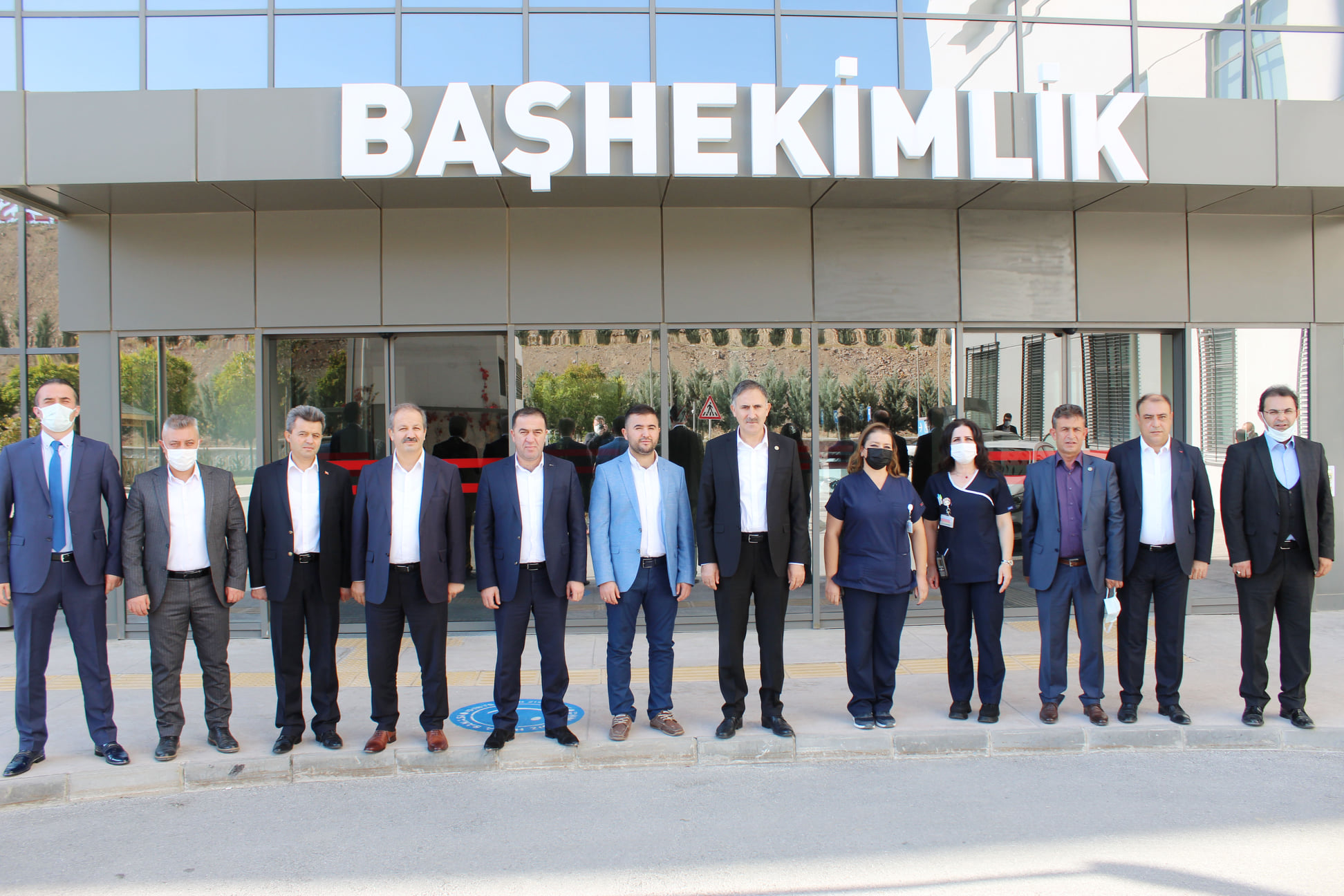 Sağlık-Sen Genel Başkanı Semih Durmuş, Genel Başkan Yardımcısı Mahmut Faruk