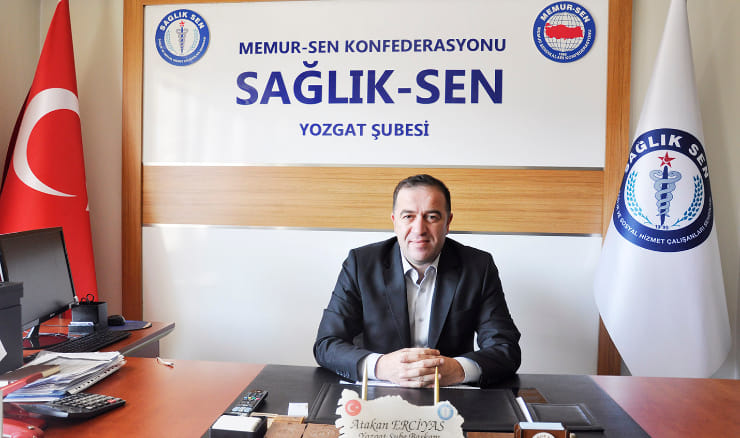 Sağlık Sen Yozgat Şube Başkanı Atakan Erciyas, tıbbi sekreterlerin sağlık