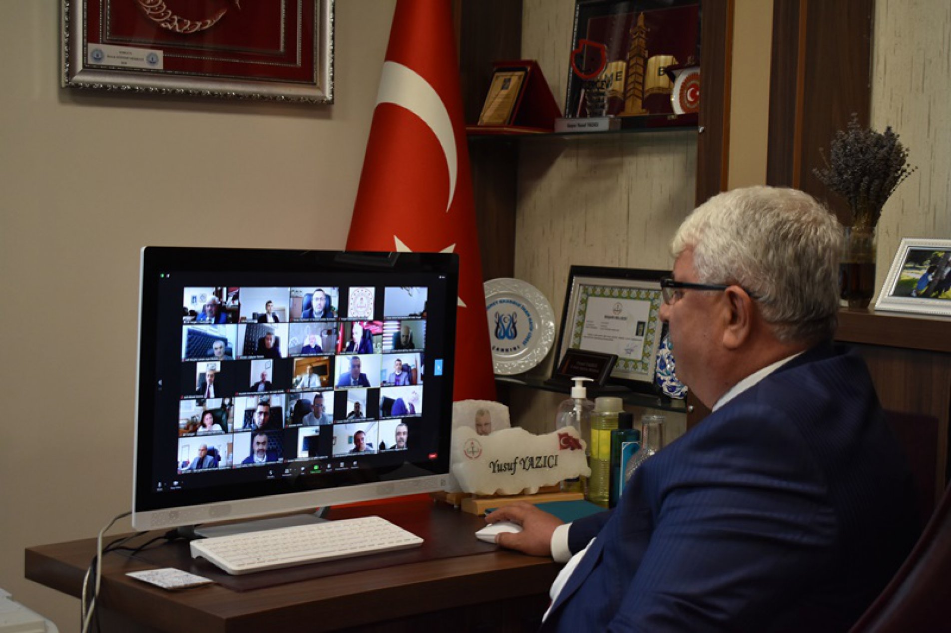 İl Milli Eğitim Müdürü Yusuf Yazıcı, İlçe Milli Eğitim müdürleri