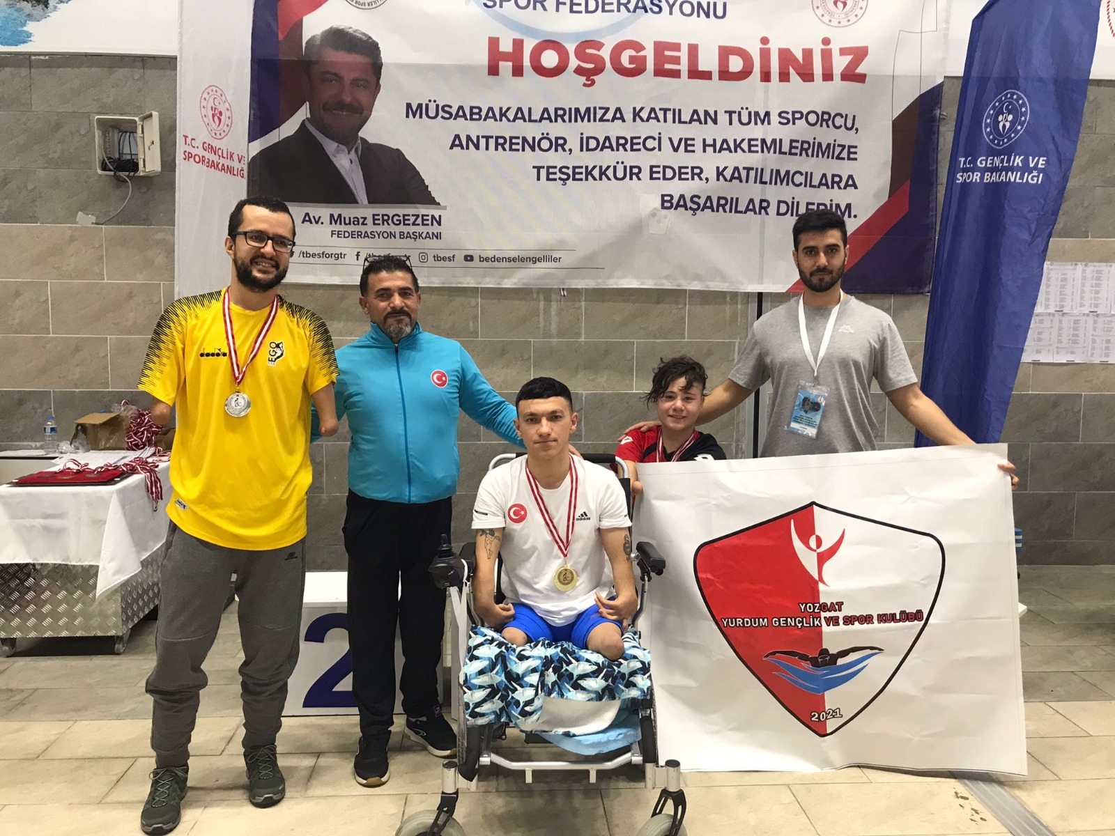 Türkiye Bedensel Engelliler Yüzme Milli Takım seçme yarışması Gaziantep'te düzenlendi.