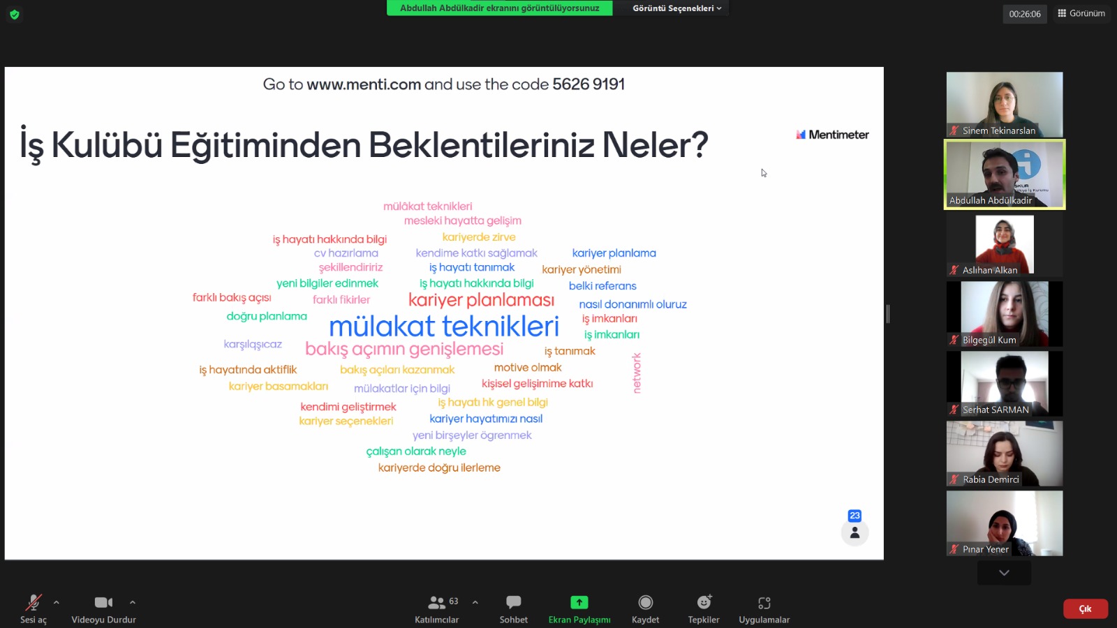 Yozgat Çalışma ve İş Kurumu İl Müdürlüğünde görevli İş Kulübü