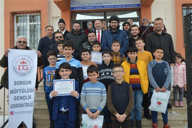 Sorgun Müftülüğü Gençlik Koordinatörleri tarafından kız ve erkek öğrencilere yönelik