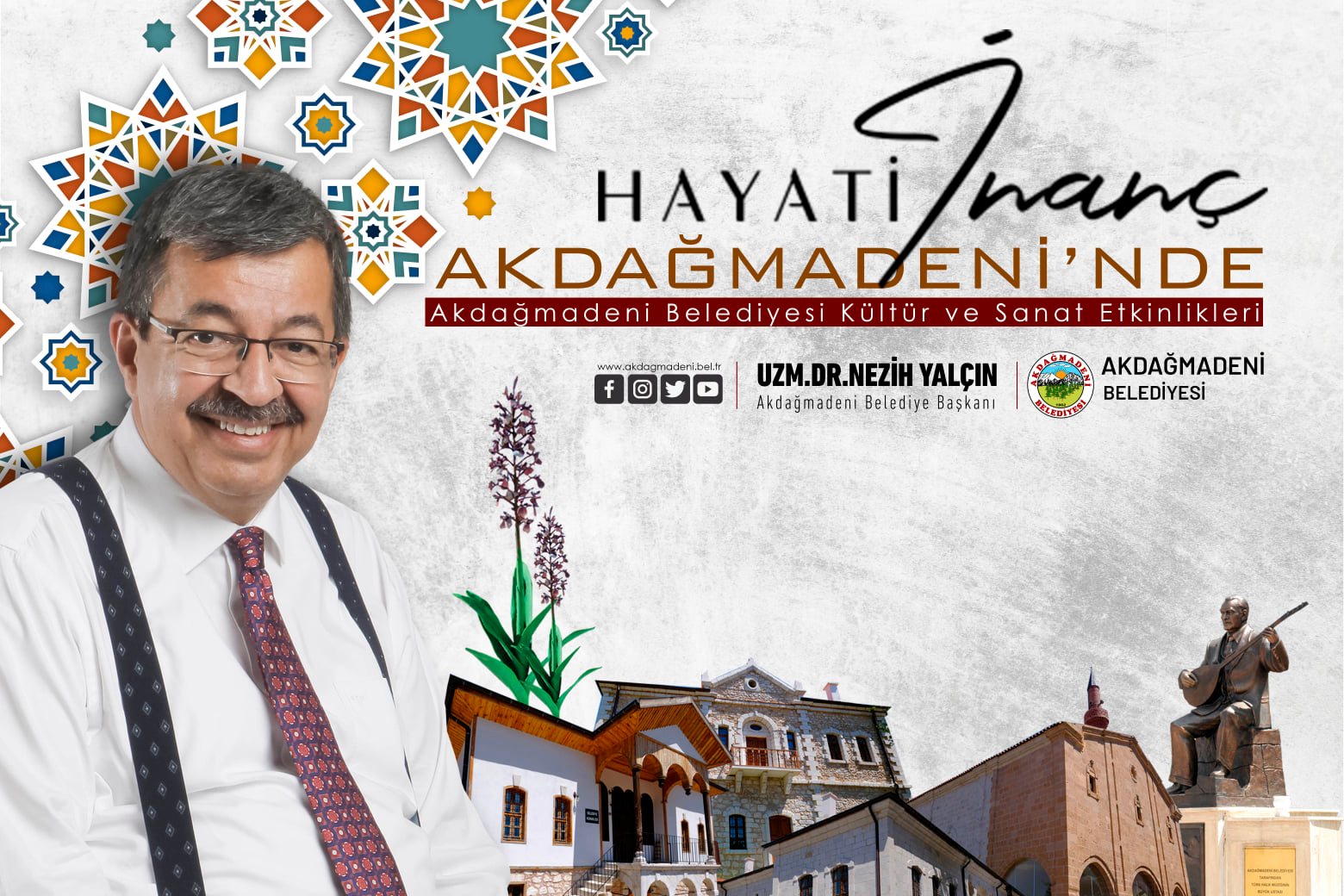 Akdağmadeni Belediye Başkanı Nezih Yalçın, 10 Mart Perşembe günü saat: