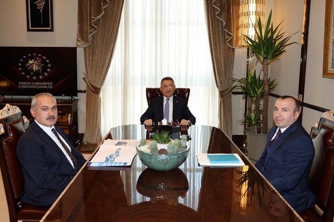 Boğazlıyan Belediye Başkanı Gökhan Coşar, Cumhurbaşkanı Yardımcısı Hemşehrimiz Fuat Oktay’ı