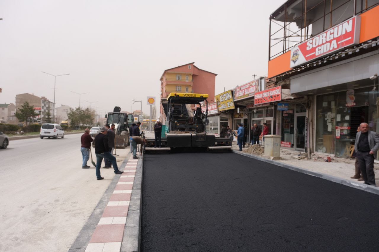 Sorgun Belediye Başkanı M. Erkut Ekinci garajlar mevkii karşısında trafik
