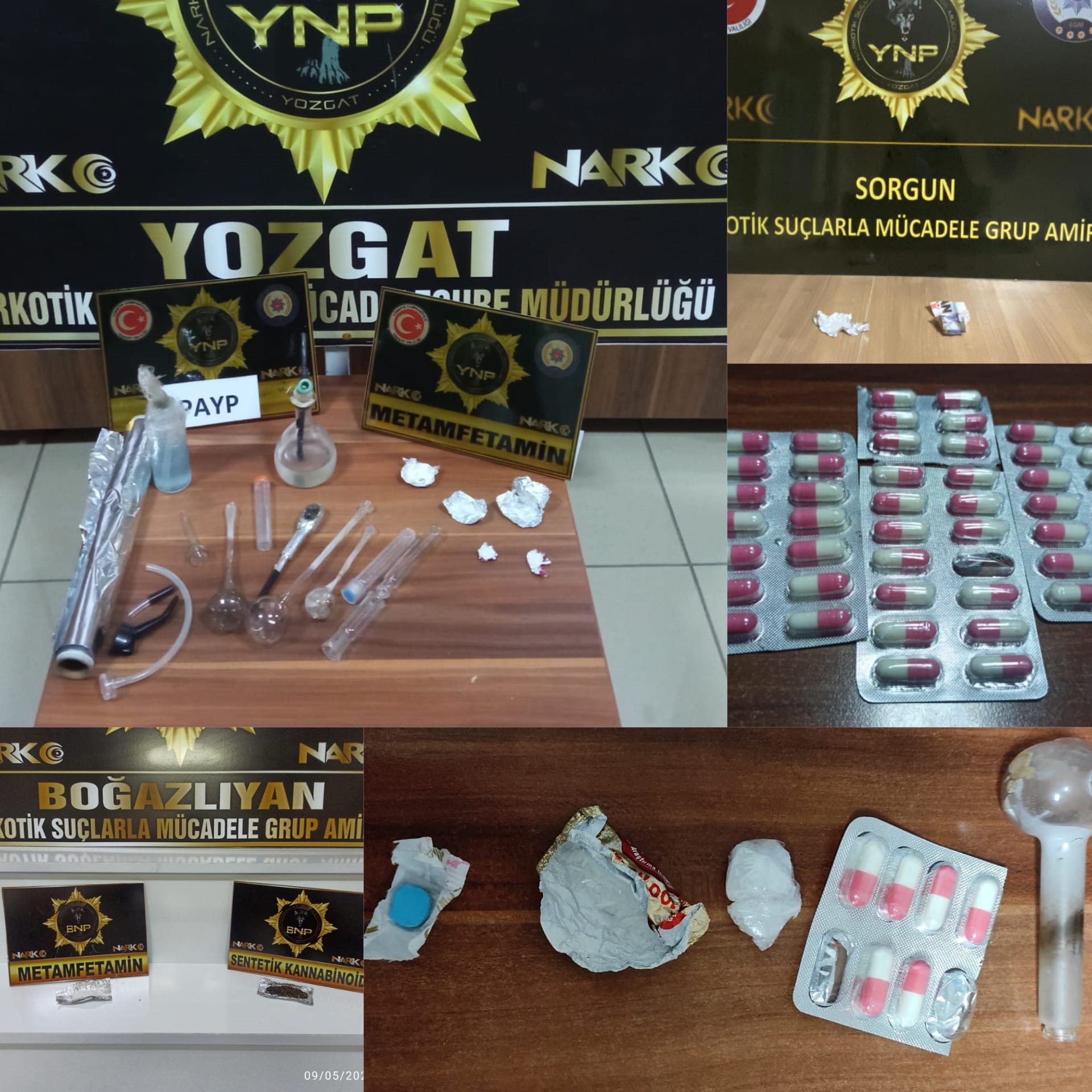 Yozgat İl Emniyet Müdürlüğü Narkotik Suçlarla Mücadele Şube Müdürlüğü ekipleri