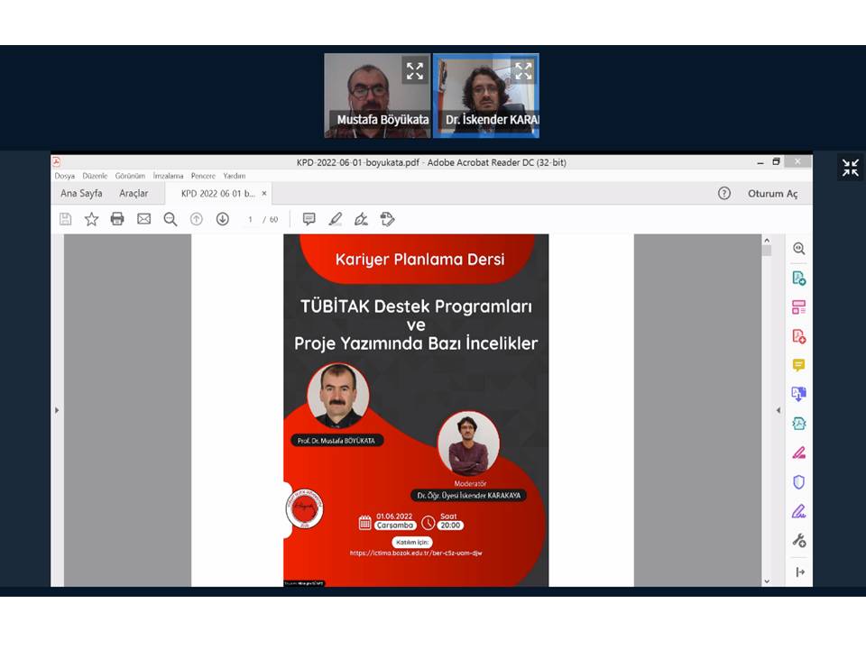 Yozgat Bozok Üniversitesi (YOBÜ) “Kariyer Planlama Dersi” kapsamında davet edilen
