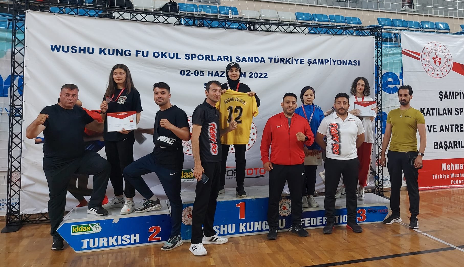 Sakarya'da düzenlenen 34 ilden toplamda 845 sporcunun mücadele ettiği Wushu