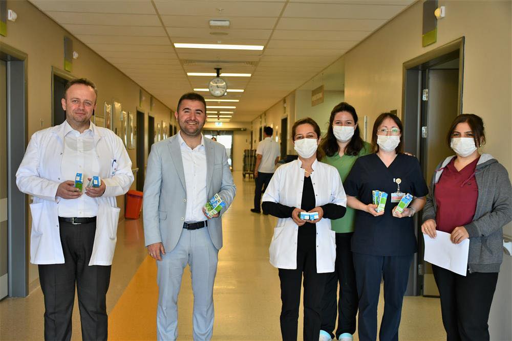 Yozgat Şehir Hastanesi Başhekimi Uz Dr Mustafa Kozan ve beraberinde