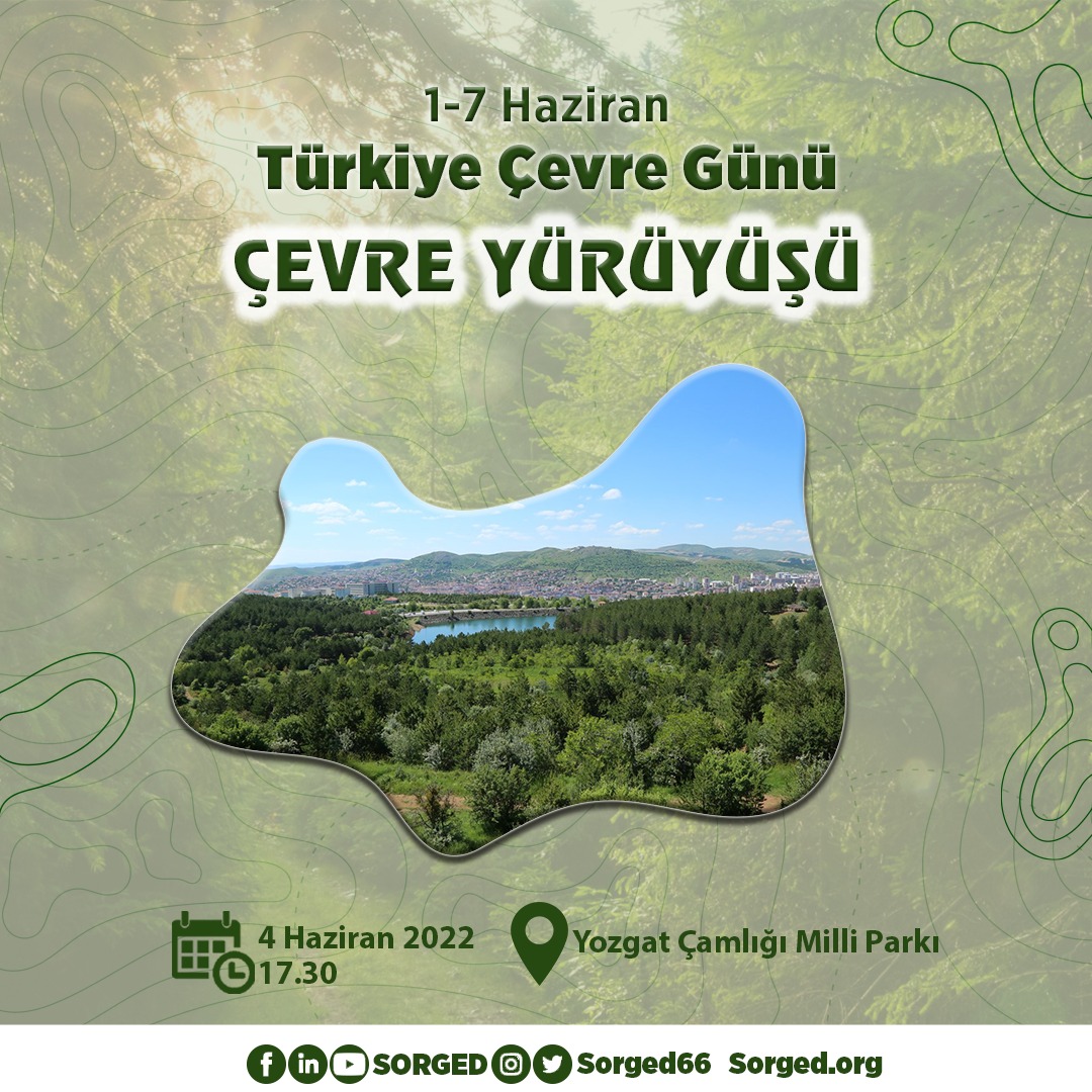 Sorgun Gençlik Derneği (SORGED) Başkanı Halil Uğuz, Türkiye Çevre Haftası